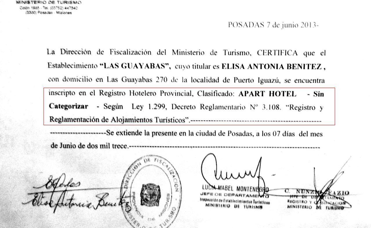 Apart Hotel Las Guayabas Puerto Iguazú Eksteriør bilde